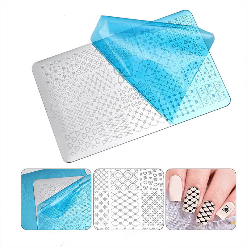 Lace Zebra Crocodile Butterfly Botanical Nail Stamping Plate – Multi-Pattern Nail Art Steel Plate