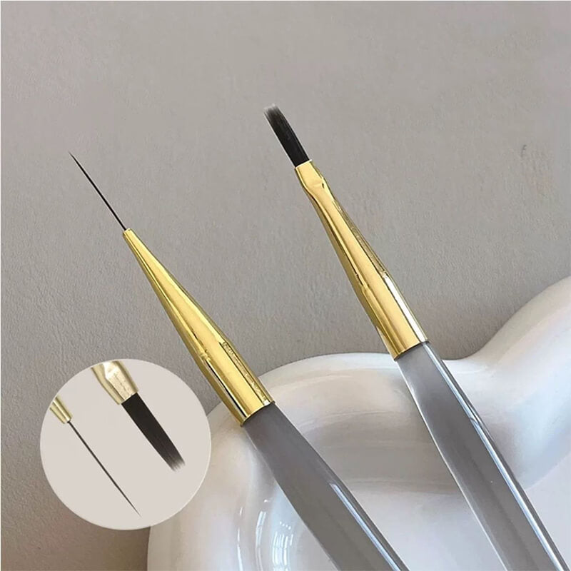 Professional checkered nail tool designed for creating precise plaid patterns and lines