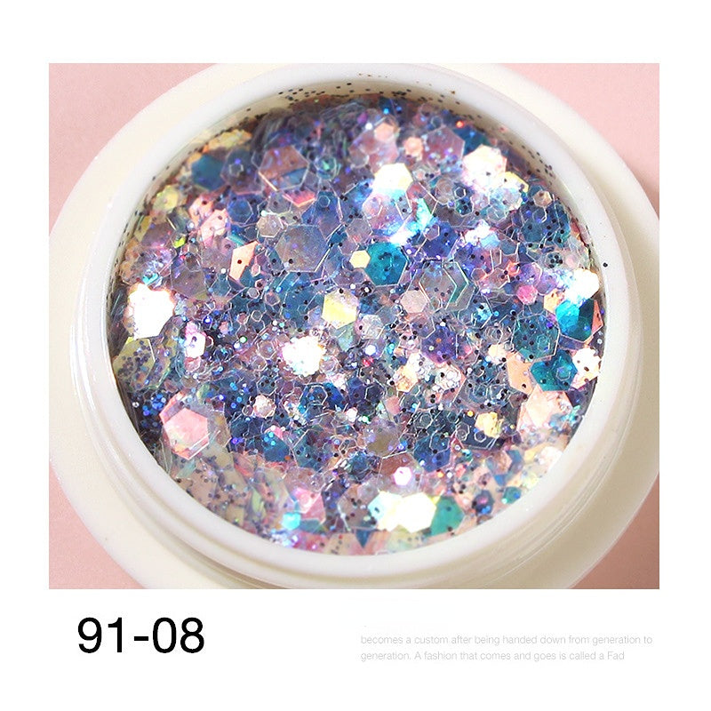Holographic Nail Glitter Sequins Shiny Laser Nail Art DIY Decals