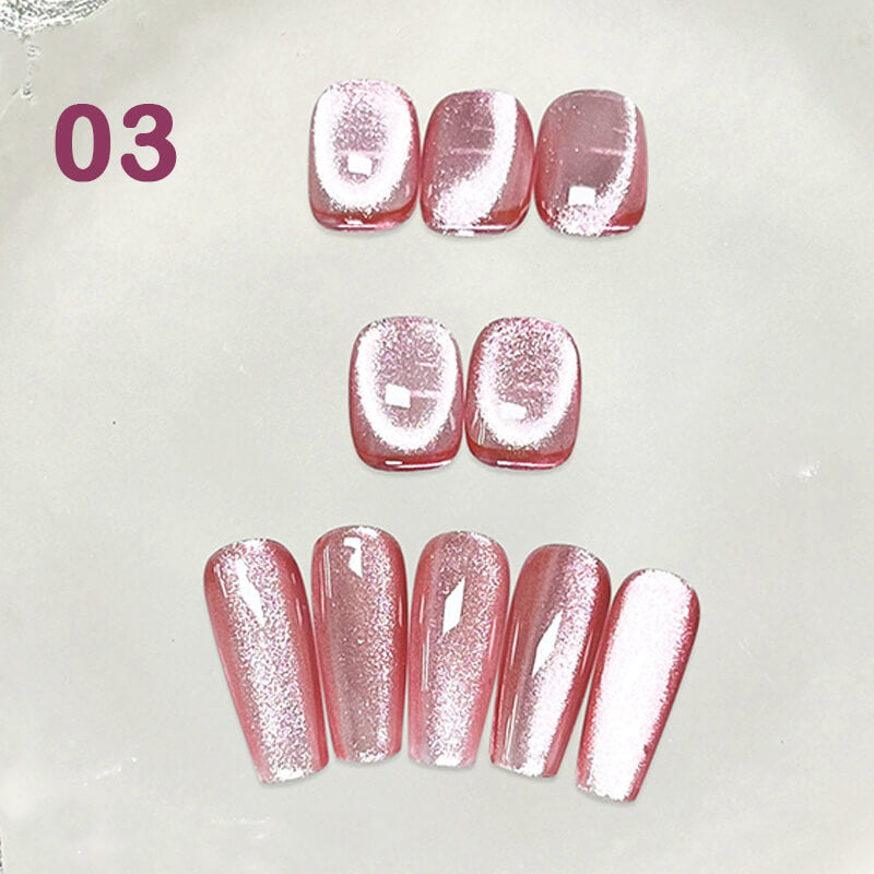 Chunky Glitter Cat Eye Gel Polish – Ultra Sparkle Magnetic Nail Gel