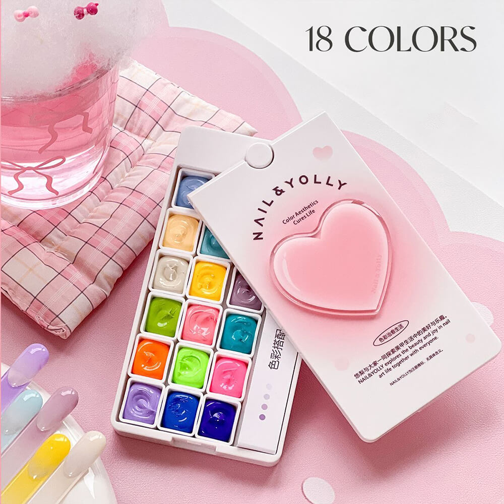 18-Color Pat Painting Gel Set