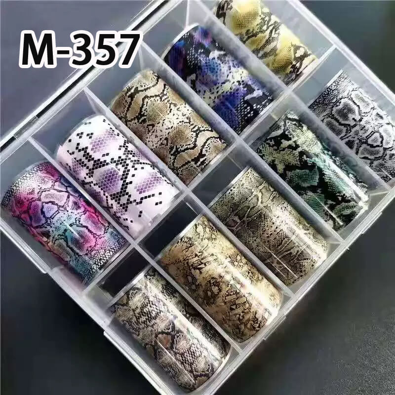 Snake Leopard Print Paid Nail Art Transfer Foil