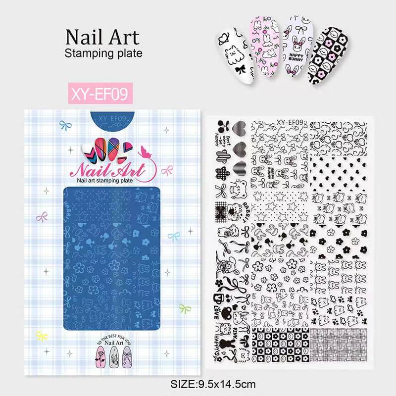 Lace Zebra Crocodile Butterfly Botanical Nail Stamping Plate – Multi-Pattern Nail Art Steel Plate