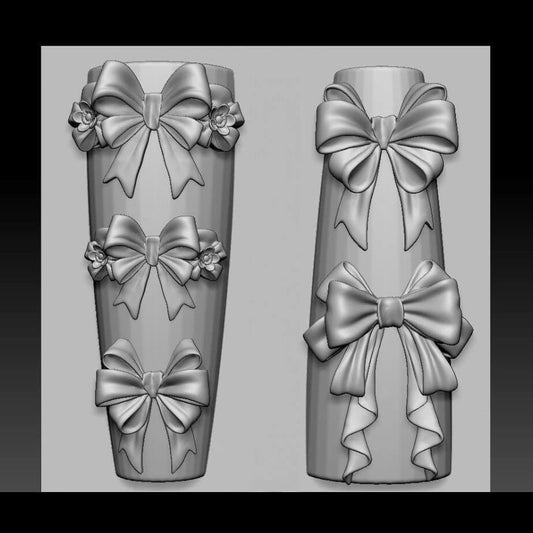3D Bow Nail Art Silicone Mold for Nail Decorations