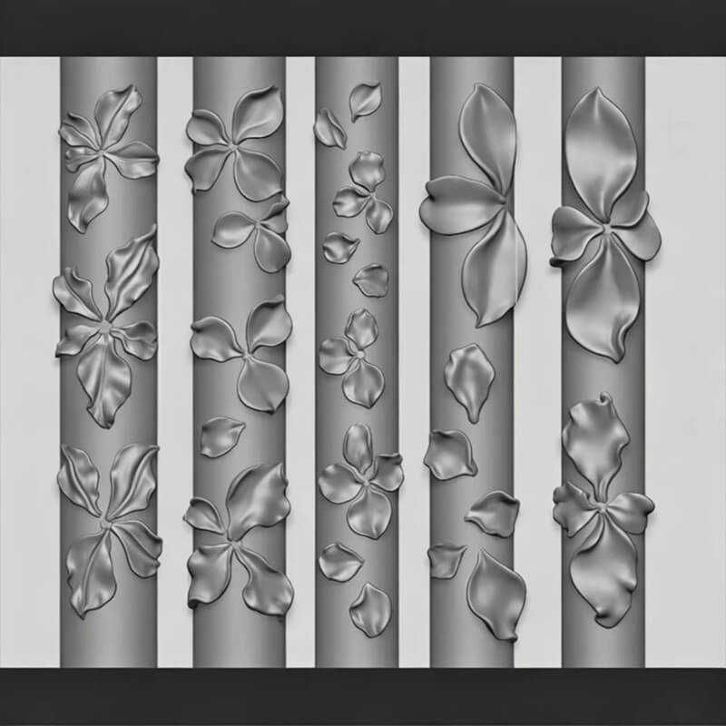 3D Petal Silicone Nail Art Mold – Flower Petal Nail Design Mold