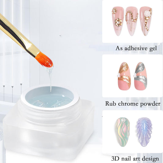 3D sculpting molding gel bottle with thick self-supporting formula for nail art