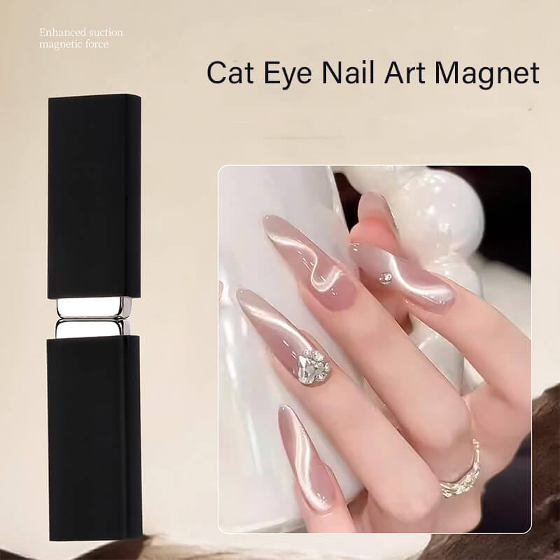 Square Cat Eye Nail Magnet Tool – Ribbon Effect Magnetic Nail Art Tool