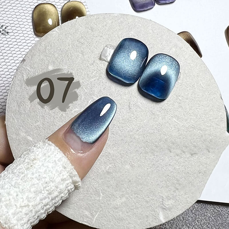 Fine Glitter Cat Eye Gel Polish – High Shine Magnetic Nail Gel