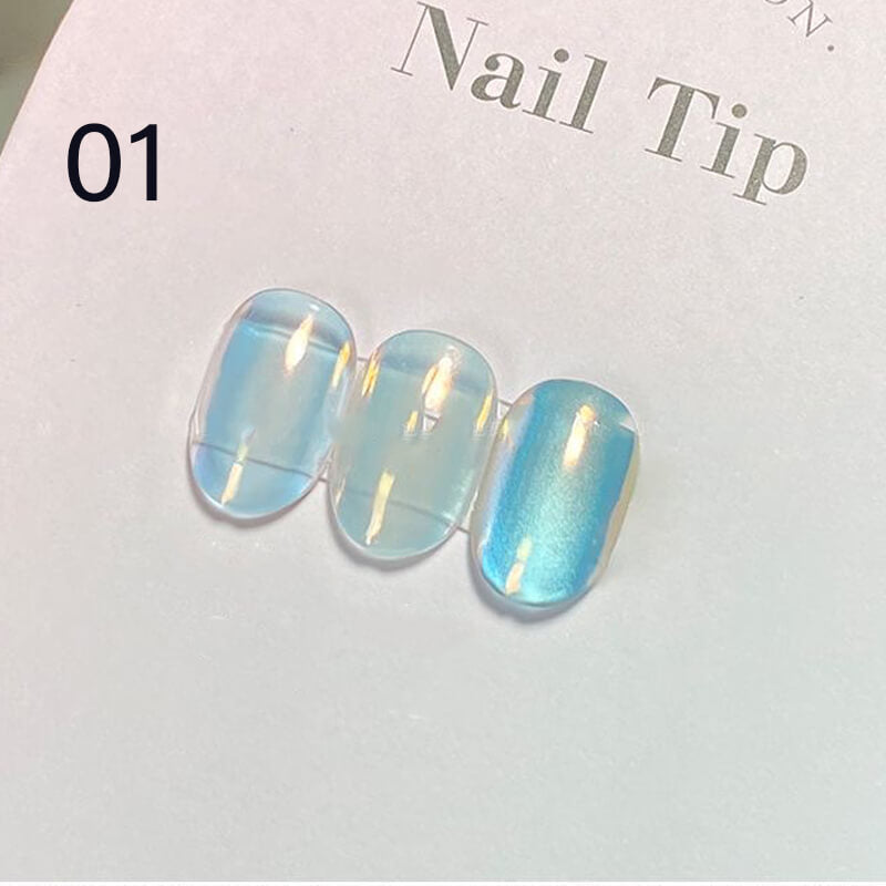 Aurora Chrome Nail Powder – Super Shiny Iridescent Effect