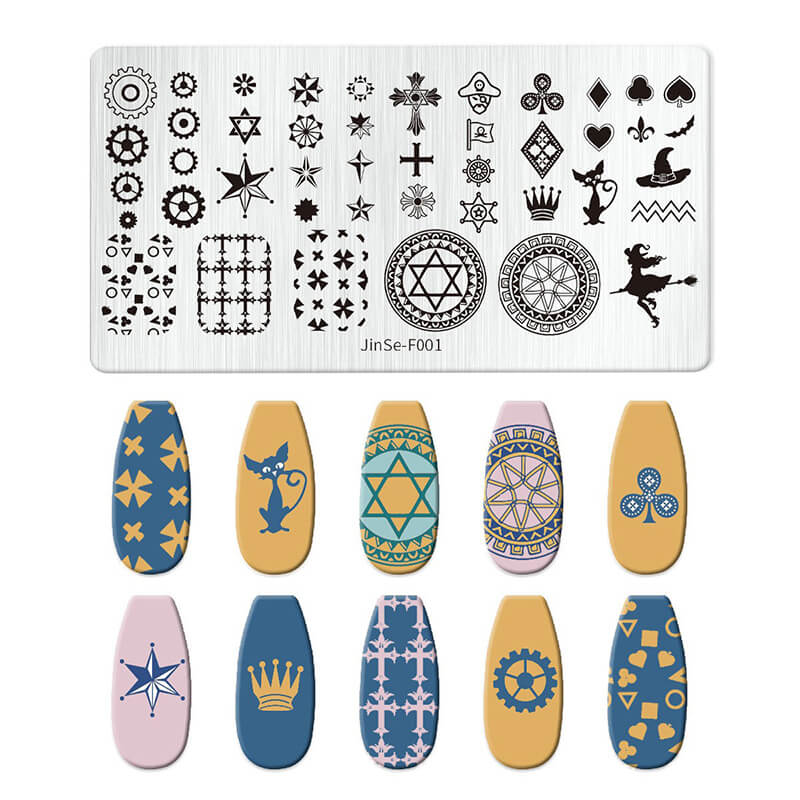 Butterfly Floral Snowflake Starburst Nail Stamping Plate – Multi-Pattern Nail Art Steel Plate