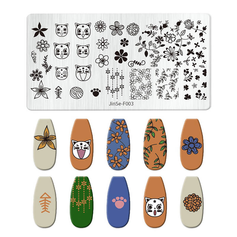 Butterfly Floral Snowflake Starburst Nail Stamping Plate – Multi-Pattern Nail Art Steel Plate