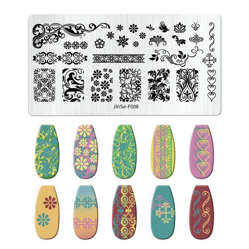 Butterfly Floral Snowflake Starburst Nail Stamping Plate – Multi-Pattern Nail Art Steel Plate