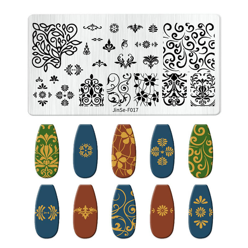 Butterfly Floral Snowflake Starburst Nail Stamping Plate – Multi-Pattern Nail Art Steel Plate