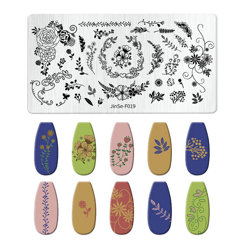 Butterfly Floral Snowflake Starburst Nail Stamping Plate – Multi-Pattern Nail Art Steel Plate