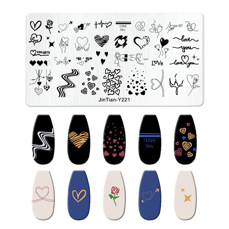 Leaf Botanical Butterfly Animal Pattern Nail Stamping Plate – Multi-Pattern Nail Art Steel Plate