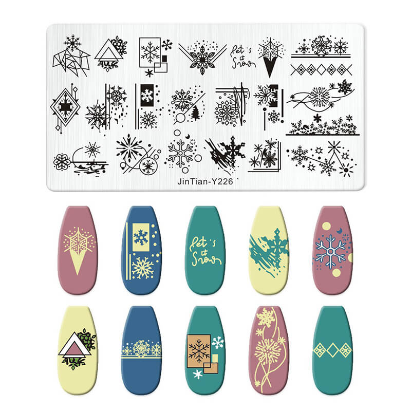 Leaf Botanical Butterfly Animal Pattern Nail Stamping Plate – Multi-Pattern Nail Art Steel Plate