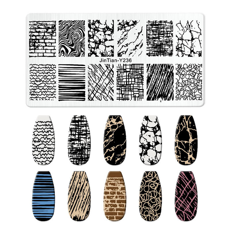 Leaf Botanical Butterfly Animal Pattern Nail Stamping Plate – Multi-Pattern Nail Art Steel Plate