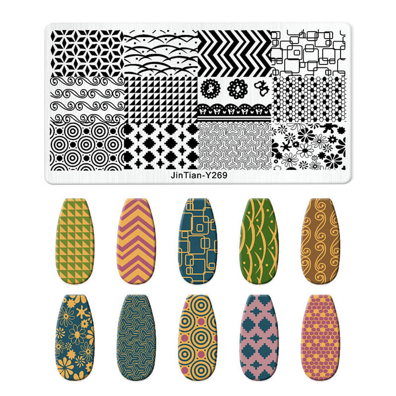 Leaf Botanical Butterfly Animal Pattern Nail Stamping Plate – Multi-Pattern Nail Art Steel Plate