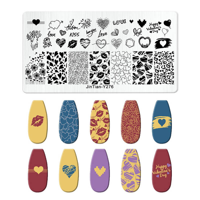 Leaf Botanical Butterfly Animal Pattern Nail Stamping Plate – Multi-Pattern Nail Art Steel Plate