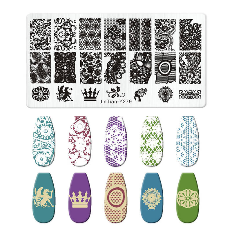 Leaf Botanical Butterfly Animal Pattern Nail Stamping Plate – Multi-Pattern Nail Art Steel Plate