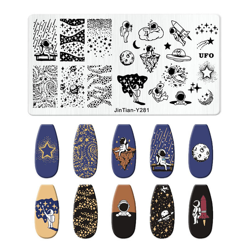 Leaf Botanical Butterfly Animal Pattern Nail Stamping Plate – Multi-Pattern Nail Art Steel Plate
