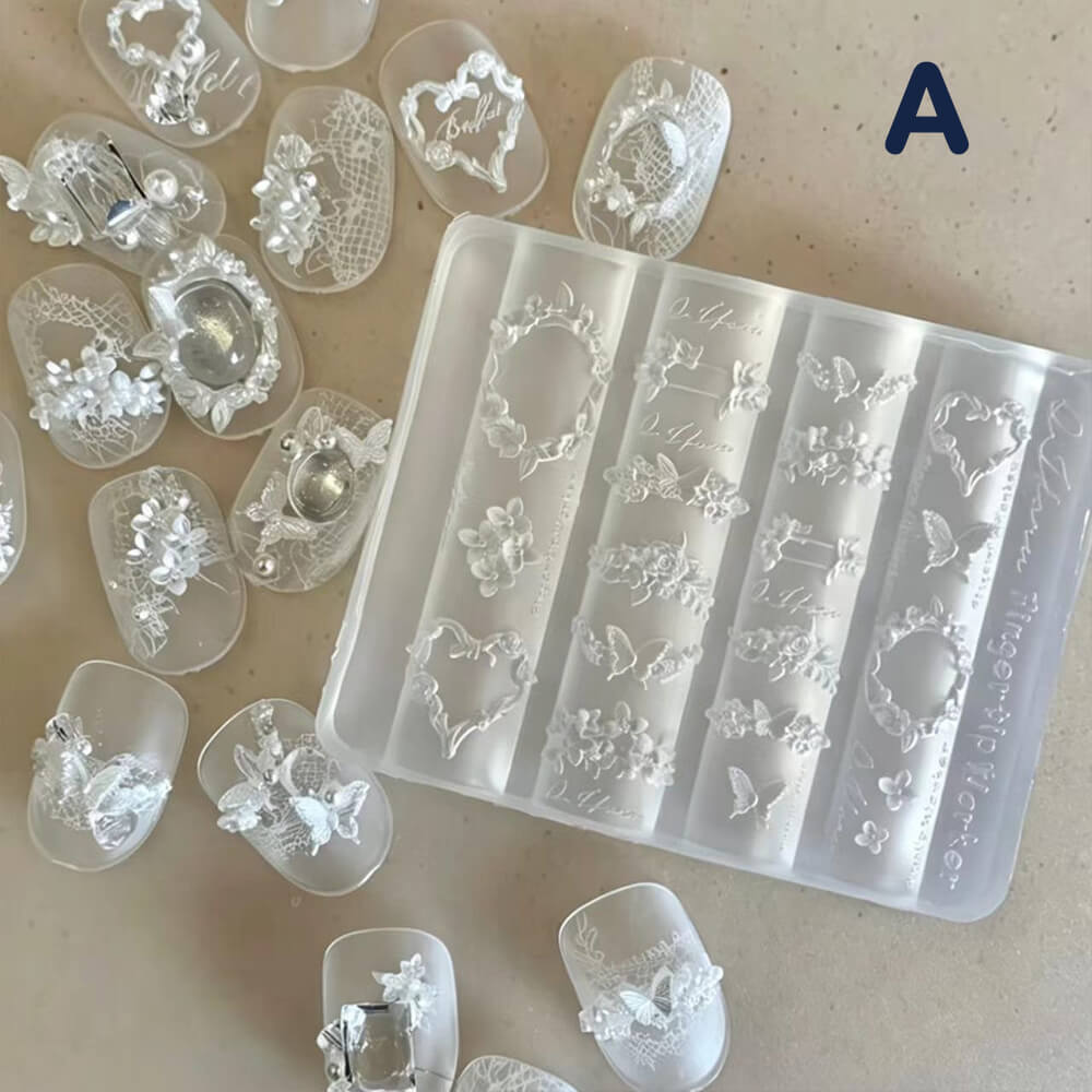 Cute Garden Silicone Nail Art Mold