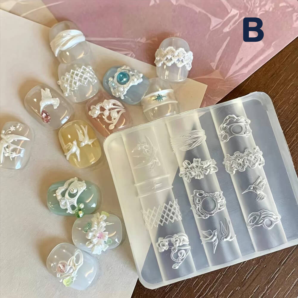Cute Garden Silicone Nail Art Mold