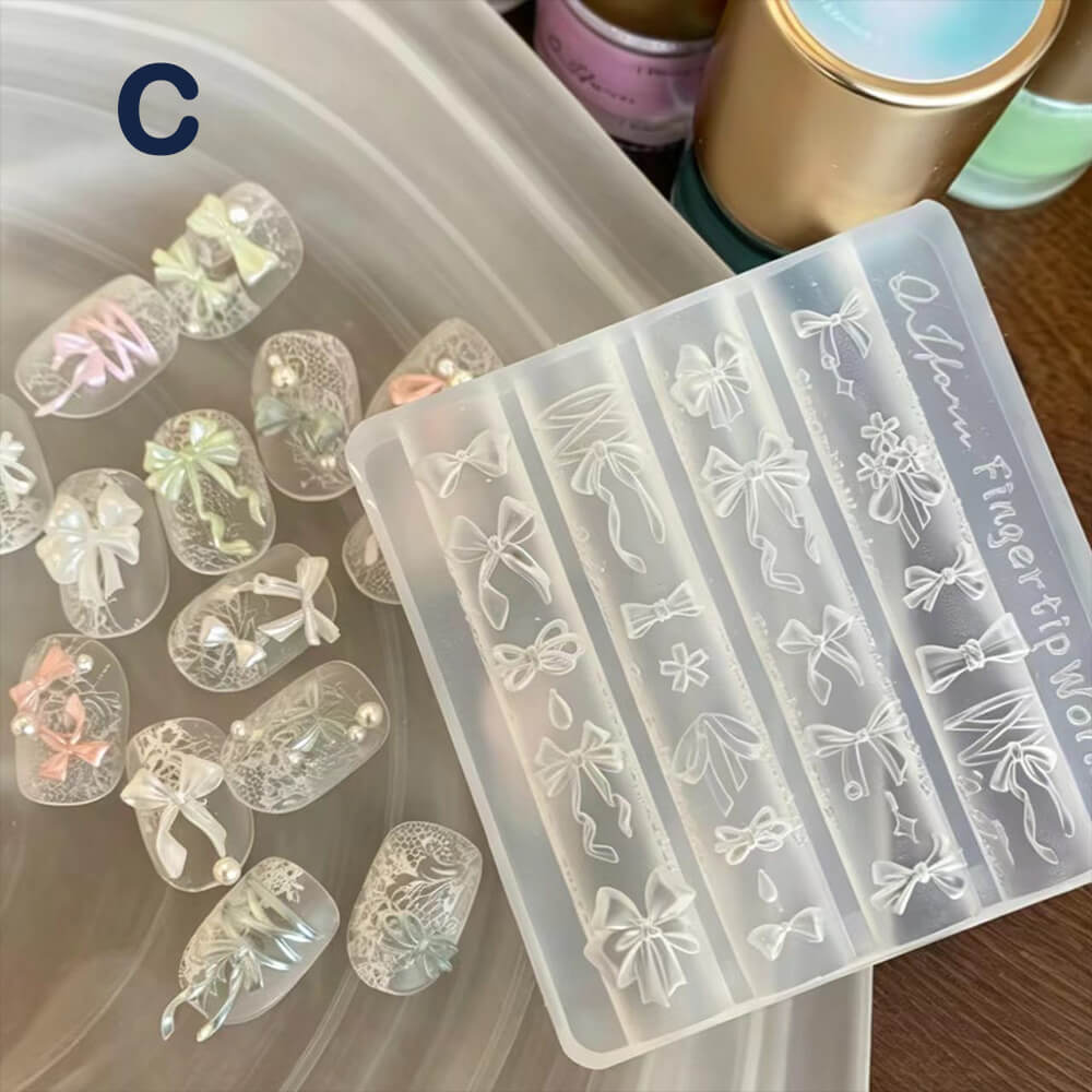 Cute Garden Silicone Nail Art Mold