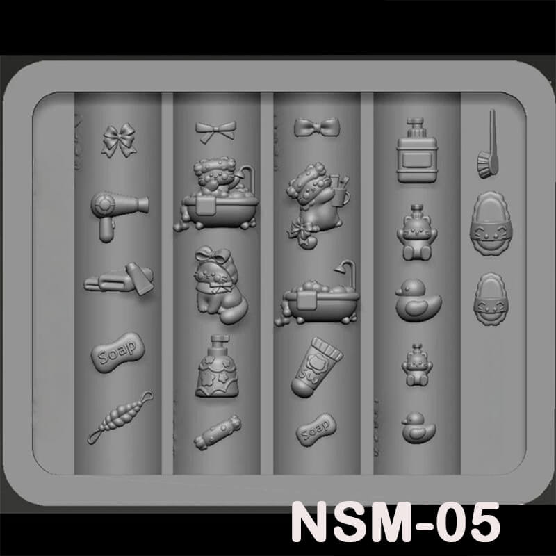 Bear & Bunny Nail Mold | Cute Kitchen Nail Silicone