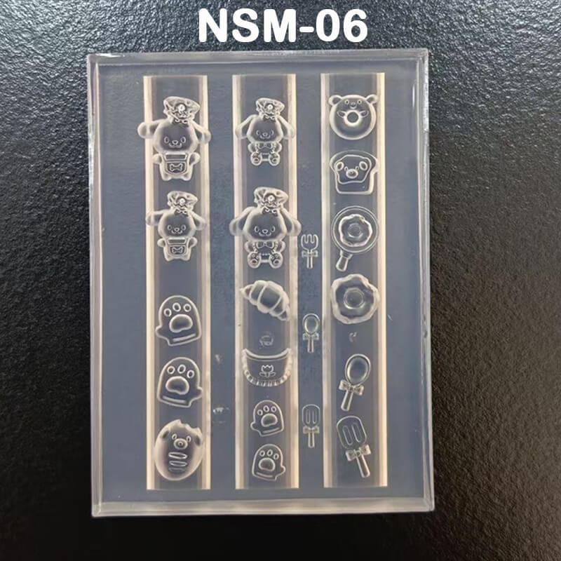 Bear & Bunny Nail Mold | Cute Kitchen Nail Silicone