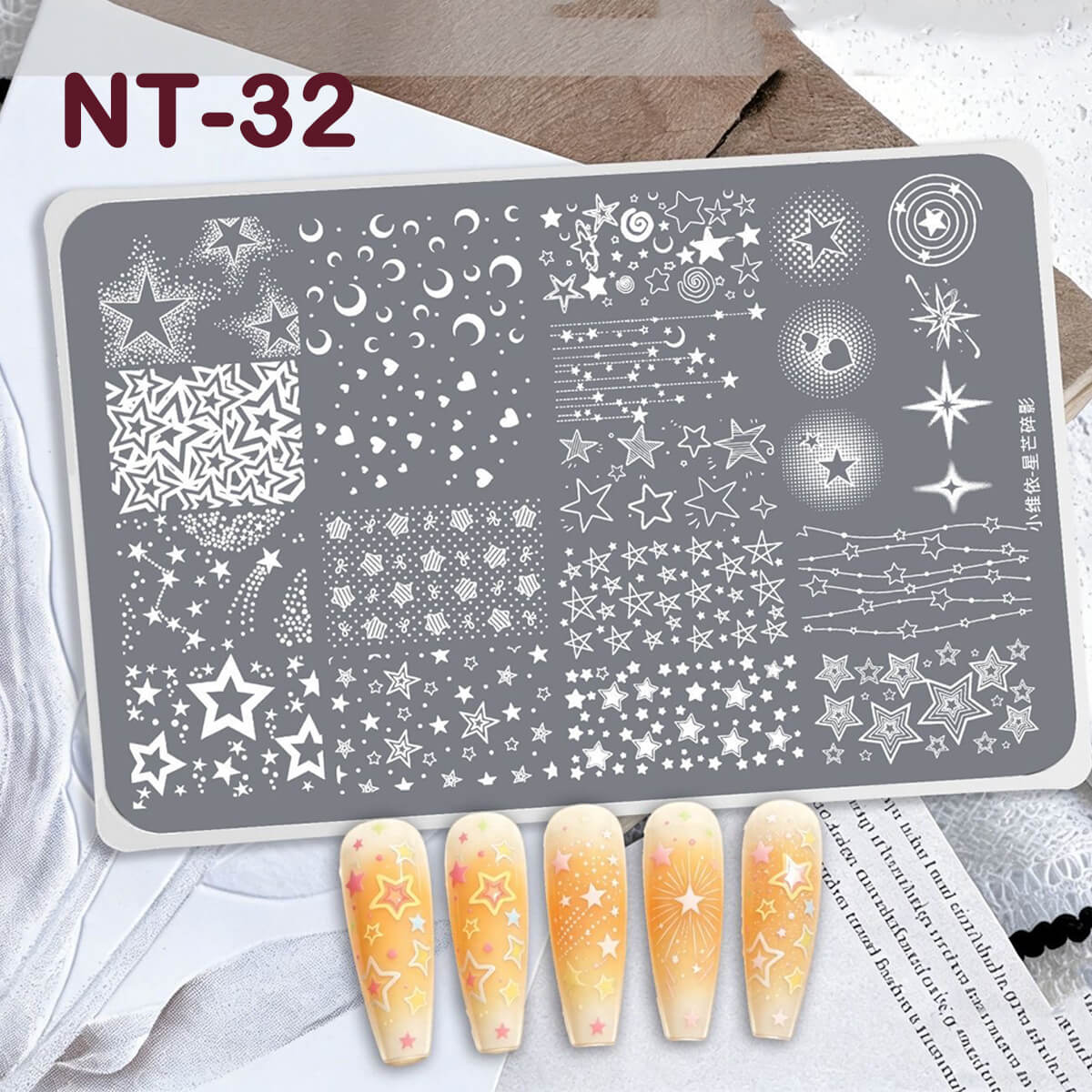 Nail Art Stamping Plate | Cartoon, Plaid, Heart & Star