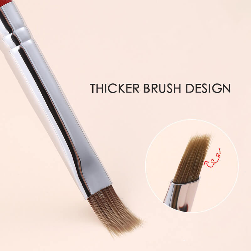 Close-up of flat ombre brush bristles showing dense packing for even blending