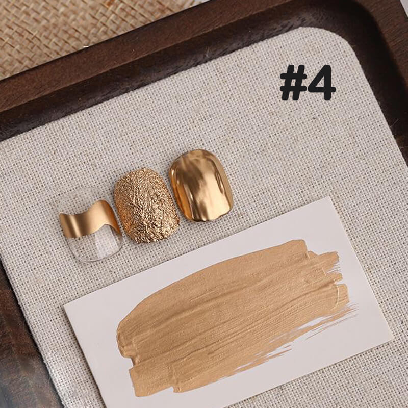 gold metallic blooming liquid display