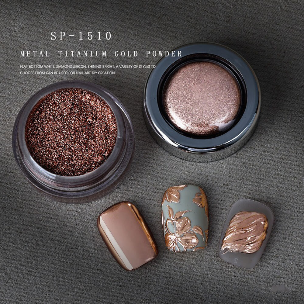 Ultra Shiny Titanium Chrome Powder for Mirror Nails