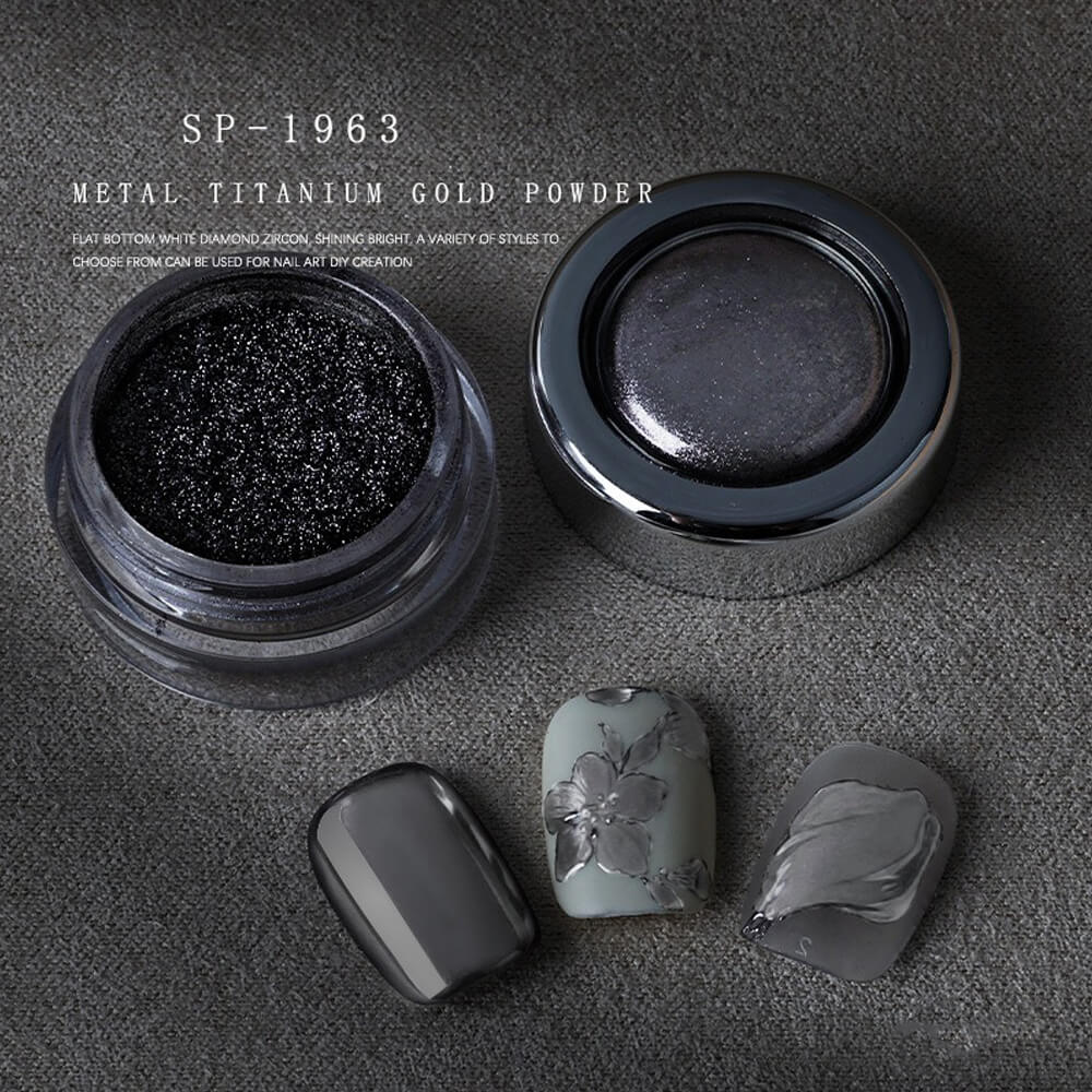 Ultra Shiny Titanium Chrome Powder for Mirror Nails