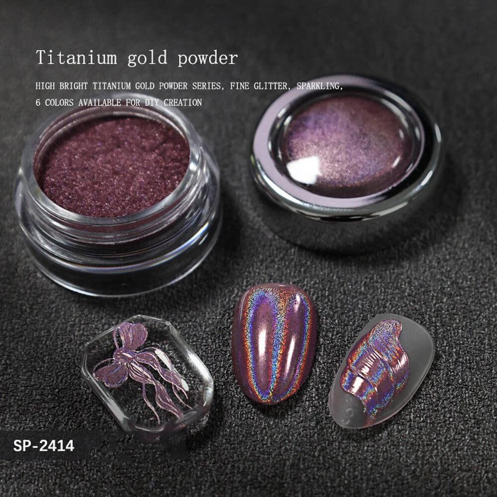 Ultra Shiny Titanium Chrome Powder for Mirror Nails