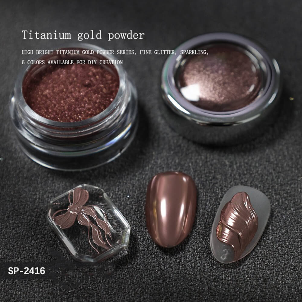 Ultra Shiny Titanium Chrome Powder for Mirror Nails
