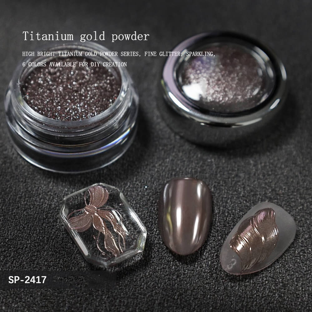 Ultra Shiny Titanium Chrome Powder for Mirror Nails