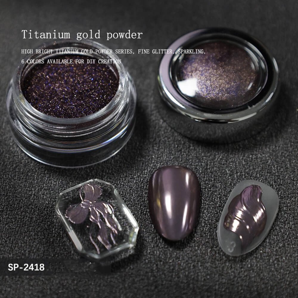 Ultra Shiny Titanium Chrome Powder for Mirror Nails