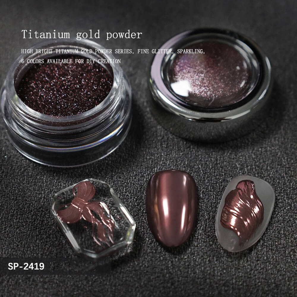 Ultra Shiny Titanium Chrome Powder for Mirror Nails