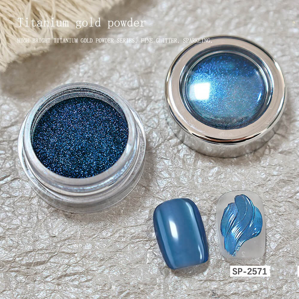 Ultra Shiny Titanium Chrome Powder for Mirror Nails