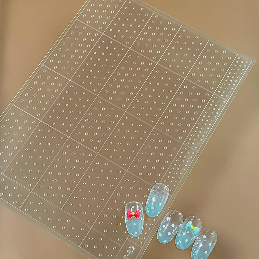 French Star & Heart Designs – Transparent Hollow Nail Stickers