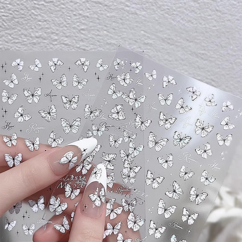 Butterfly Nail Art Stickers - Elegant Nail Decals