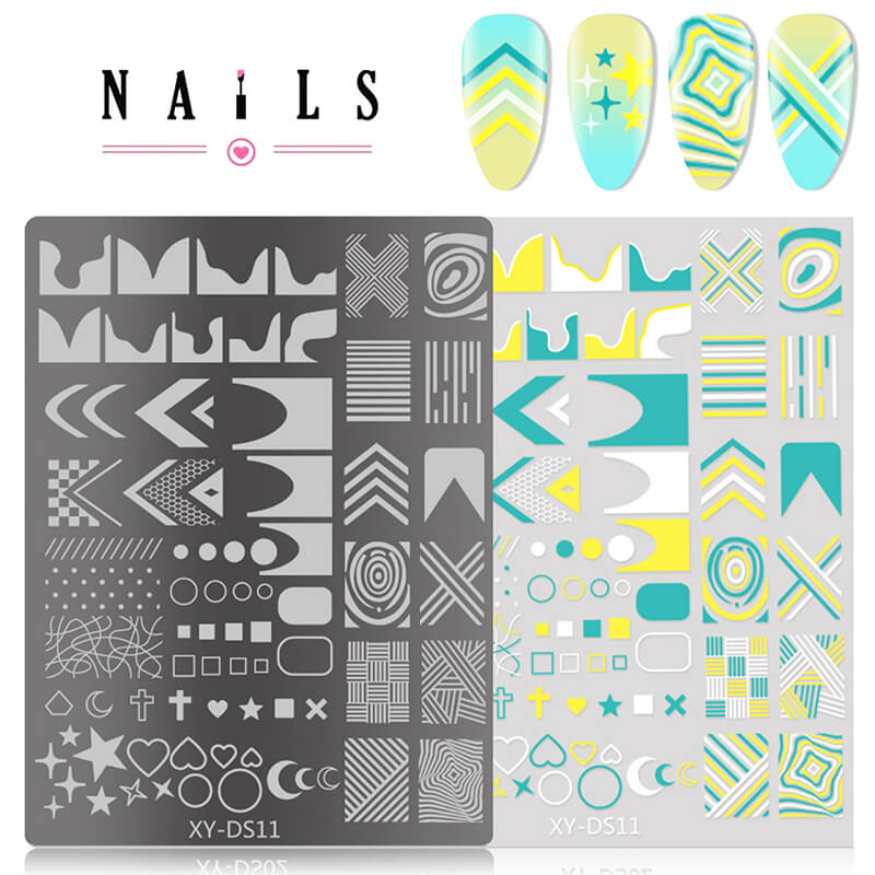 Butterfly Floral Heart Window Pattern Nail Stamping Plate – Multi-Pattern Nail Art Steel Plate