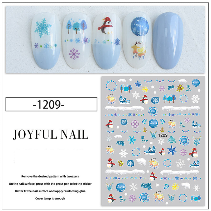 Friendly snowman sticker with scarf and coal button details