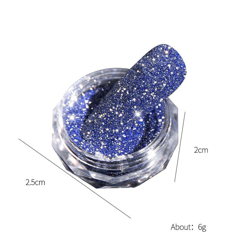 Sparkling diamond nail glitter powder – fine shimmer pigment for nail art decoration