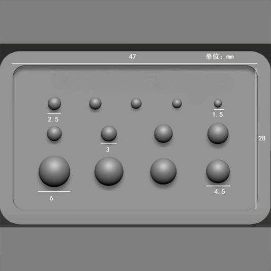 Tiny Bead Nail Art Silicone Mold for 3D Decoration
