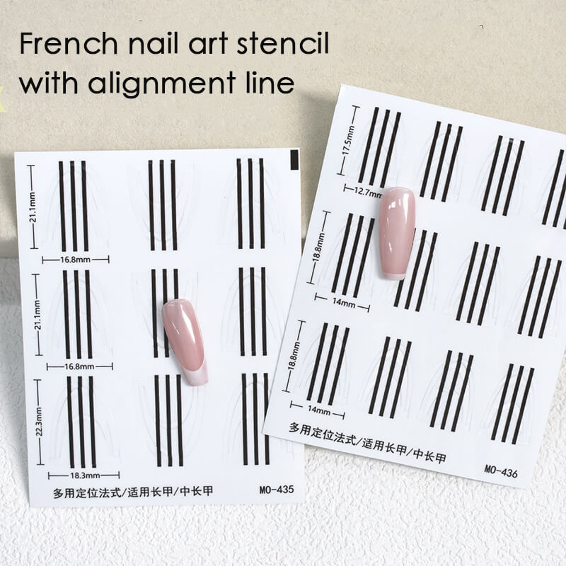 Finished French plaid nail art showing clean lines and perfect alignment