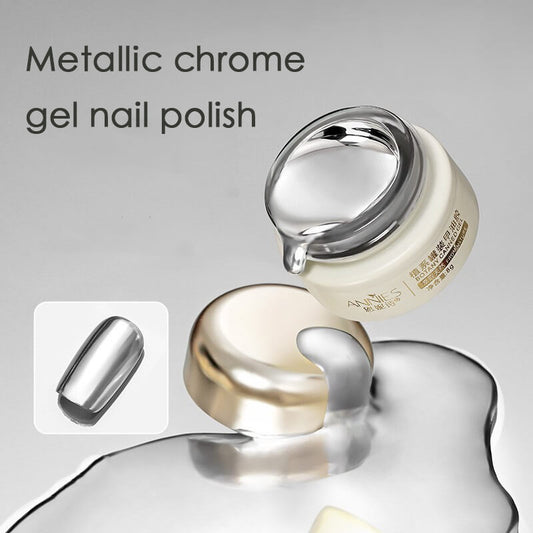 Metallic Chrome Gel Nail Polish