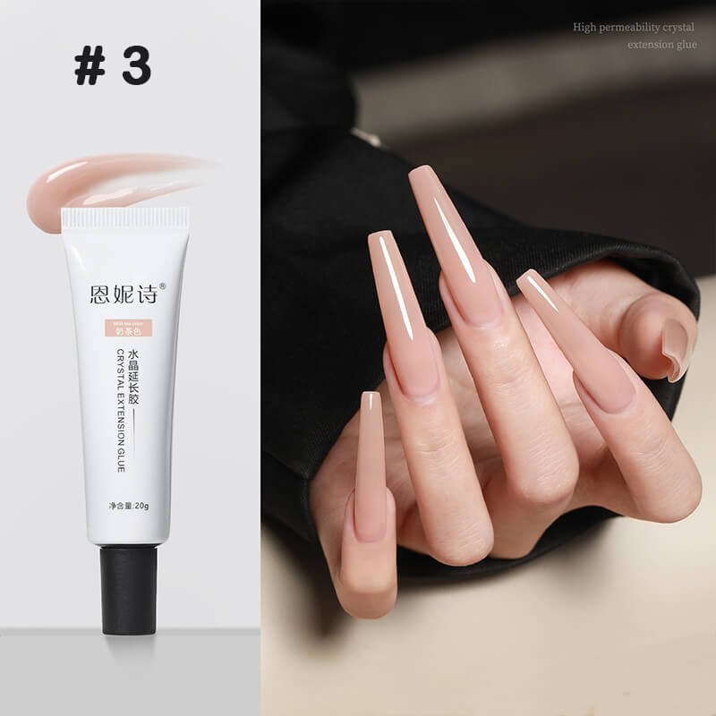  Nail extension builder gel bottle with nude color gel 